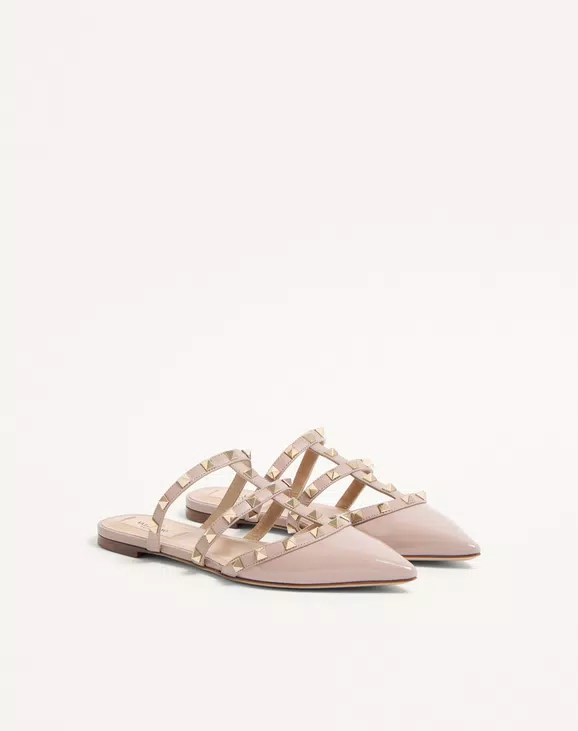 Valentino Rockstud Patent-Leather Mule - Image 6